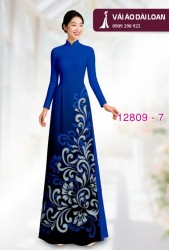 Vải áo dài hoa văn in 3D