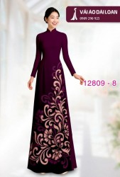 Vải áo dài hoa văn in 3D