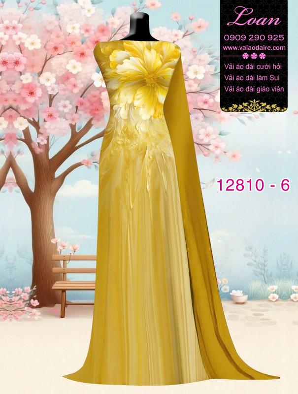 Vải áo dài hoa in 3D