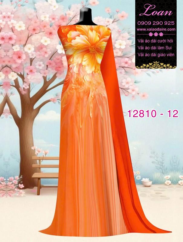 Vải áo dài hoa in 3D