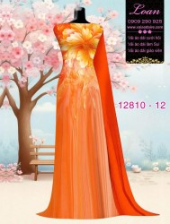 Vải áo dài hoa in 3D