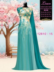 Vải áo dài hoa in 3D