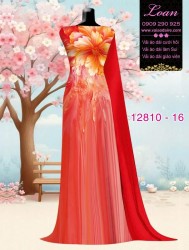 Vải áo dài hoa in 3D