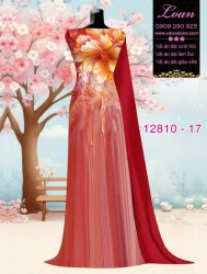 Vải áo dài hoa in 3D