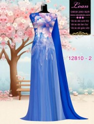 Vải áo dài hoa in 3D