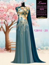 Vải áo dài hoa in 3D