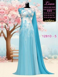 Vải áo dài hoa in 3D