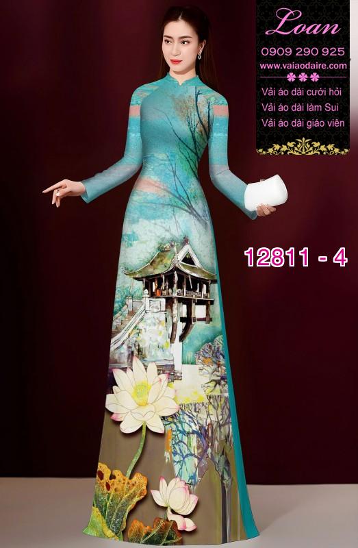 Vải áo dài phong cảnh