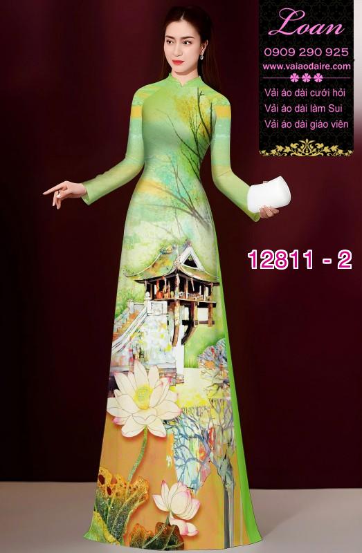 Vải áo dài phong cảnh