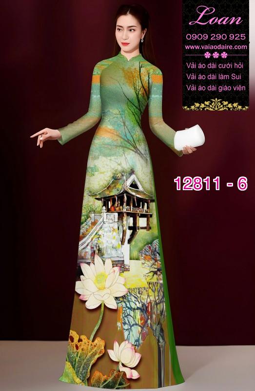 Vải áo dài phong cảnh