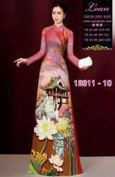 Vải áo dài phong cảnh