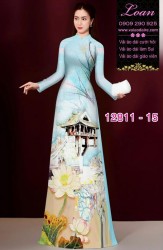 Vải áo dài phong cảnh