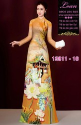 Vải áo dài phong cảnh