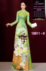 Vải áo dài phong cảnh