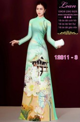 Vải áo dài phong cảnh