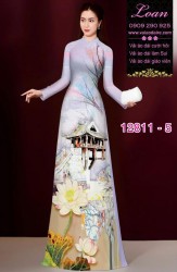 Vải áo dài phong cảnh