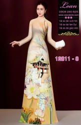 Vải áo dài phong cảnh