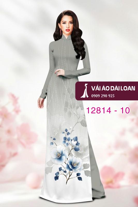 Vải áo dài hoa in 3D