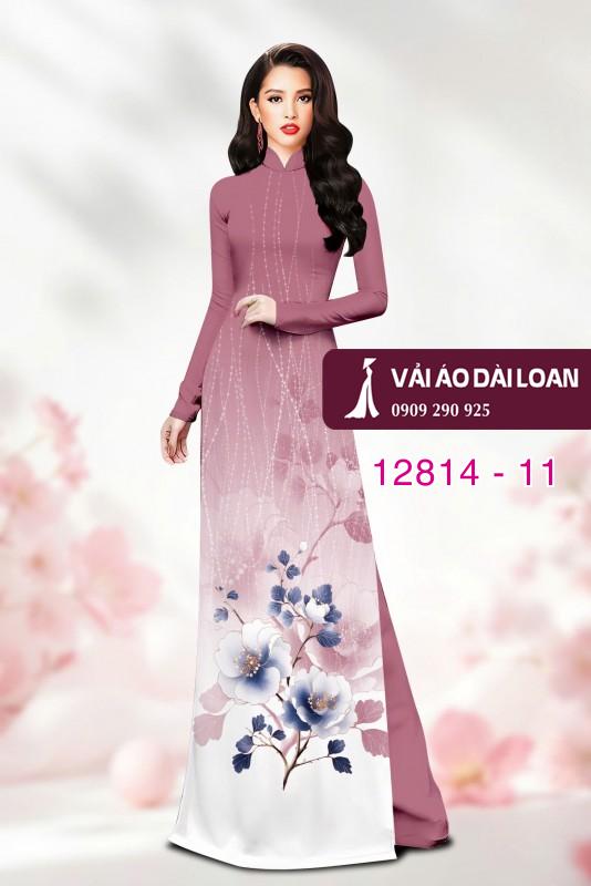 Vải áo dài hoa in 3D