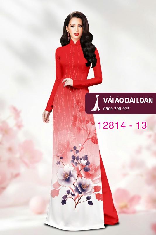 Vải áo dài hoa in 3D