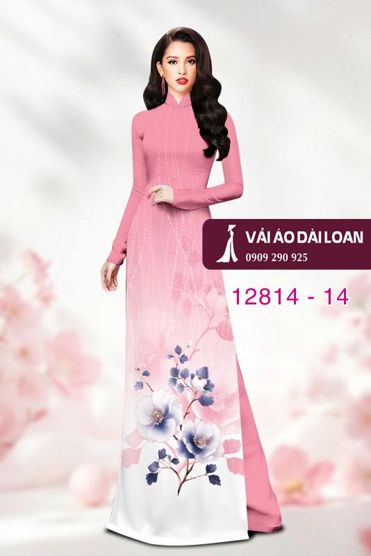 Vải áo dài hoa in 3D