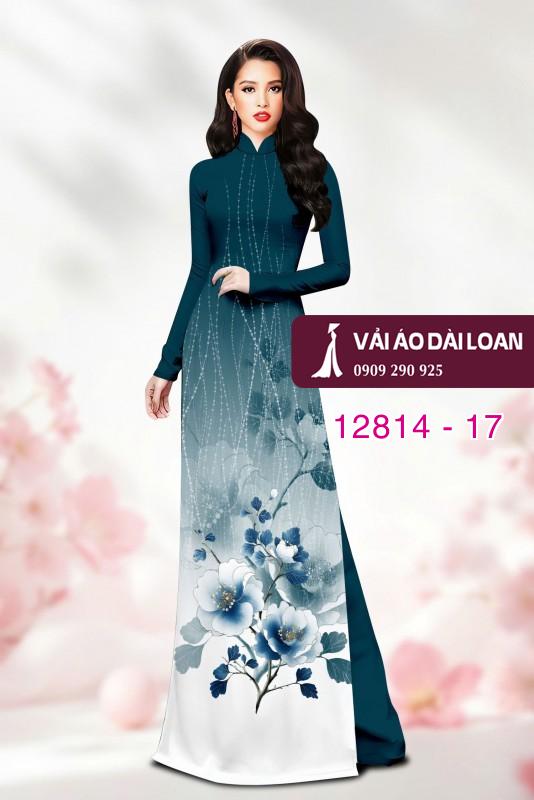 Vải áo dài hoa in 3D