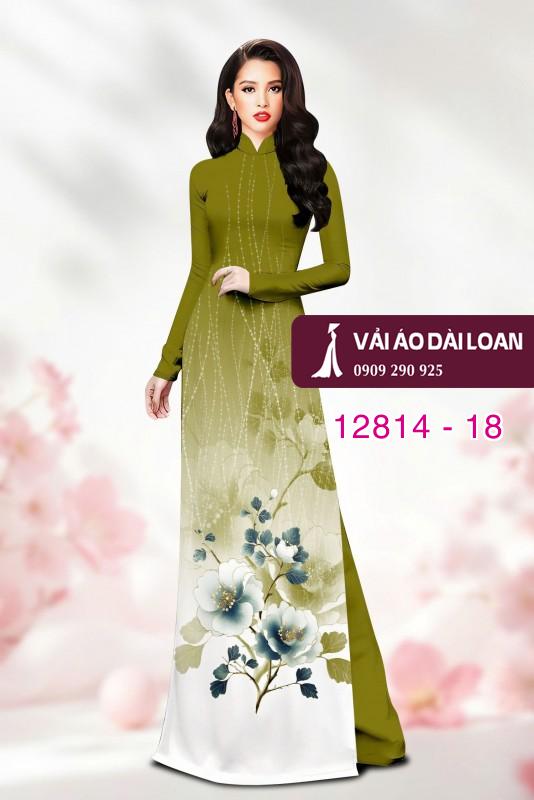 Vải áo dài hoa in 3D