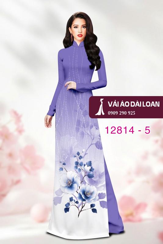 Vải áo dài hoa in 3D