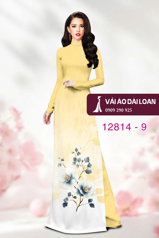 Vải áo dài hoa in 3D