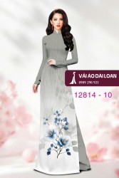 Vải áo dài hoa in 3D