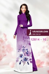 Vải áo dài hoa in 3D