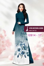 Vải áo dài hoa in 3D