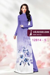 Vải áo dài hoa in 3D