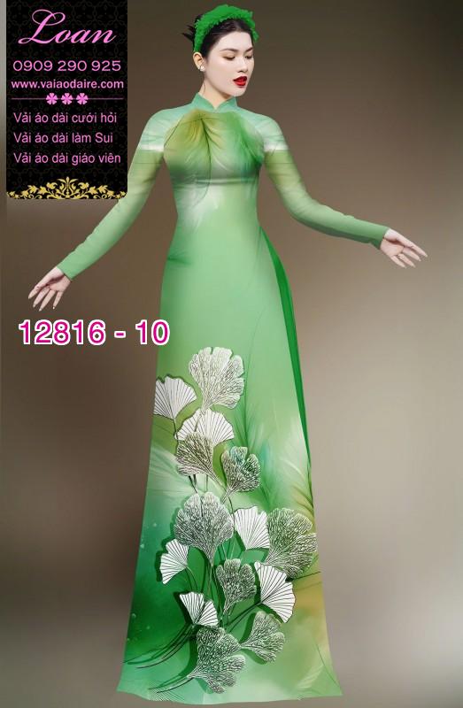 Vải áo dài hoa in 3D