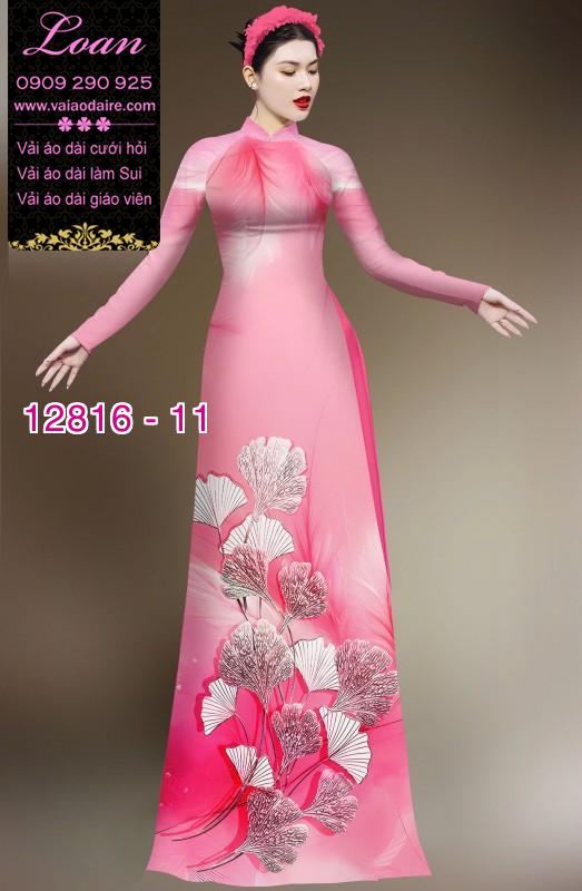 Vải áo dài hoa in 3D