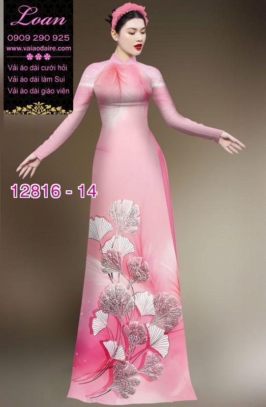 Vải áo dài hoa in 3D