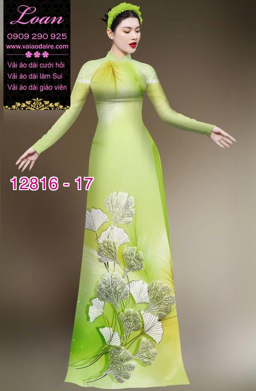 Vải áo dài hoa in 3D