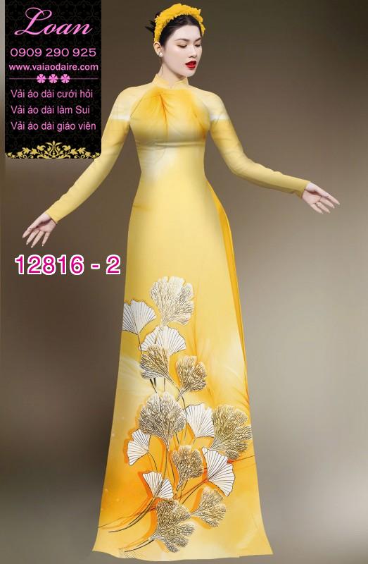 Vải áo dài hoa in 3D