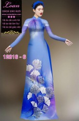 Vải áo dài hoa in 3D