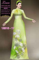 Vải áo dài hoa in 3D