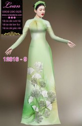 Vải áo dài hoa in 3D