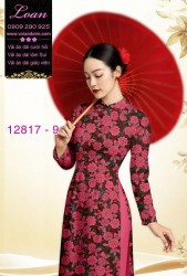 Vải áo dài hoa đều in 3D