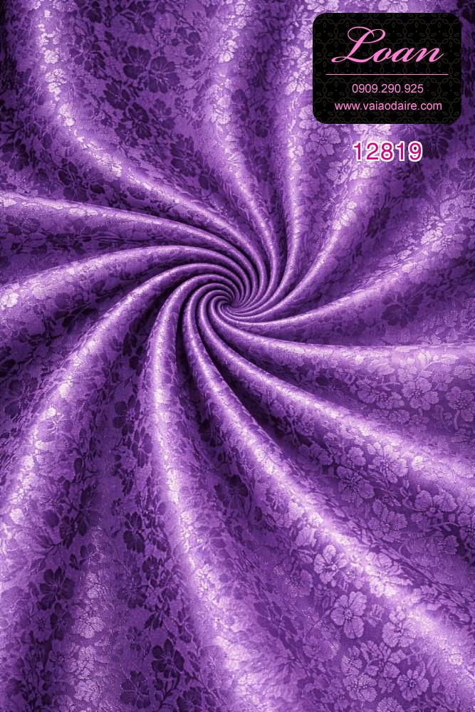 Vải áo dài gấm hoa đều