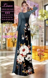 Vải áo dài hoa in 3D