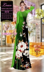 Vải áo dài hoa in 3D