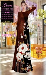 Vải áo dài hoa in 3D