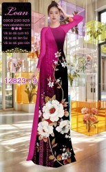 Vải áo dài hoa in 3D