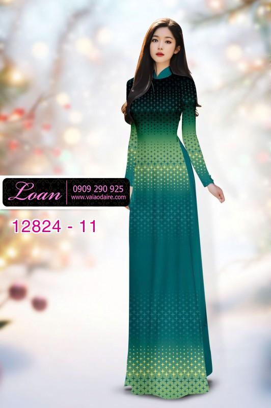 Vải áo dài hoa in 3D