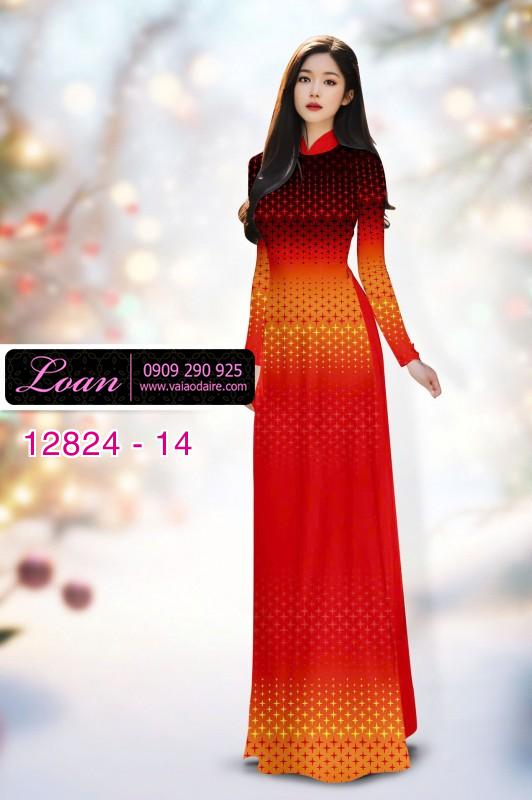 Vải áo dài hoa in 3D