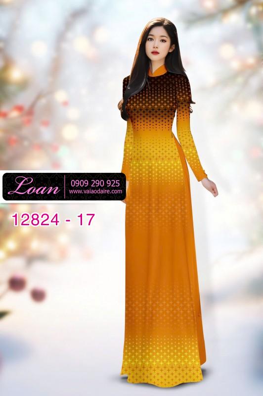 Vải áo dài hoa in 3D